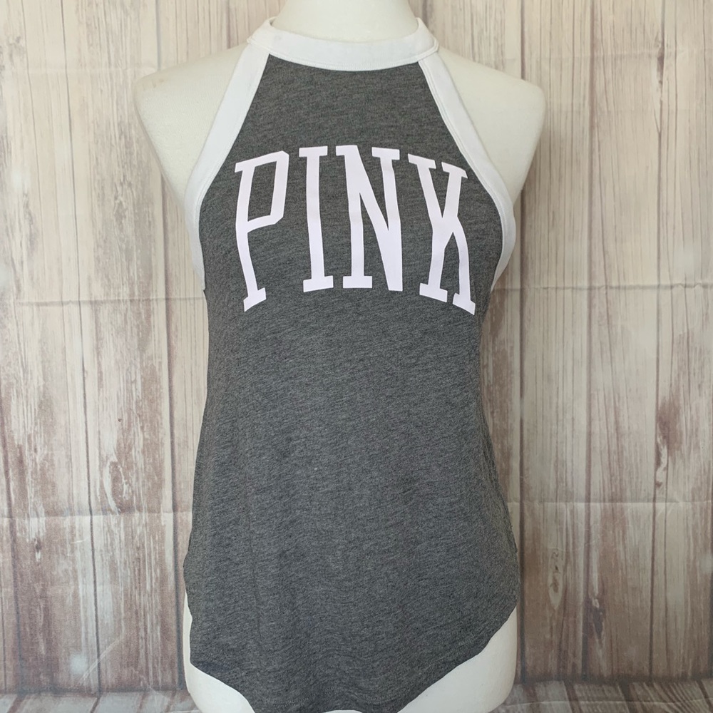 Pink halter size S .